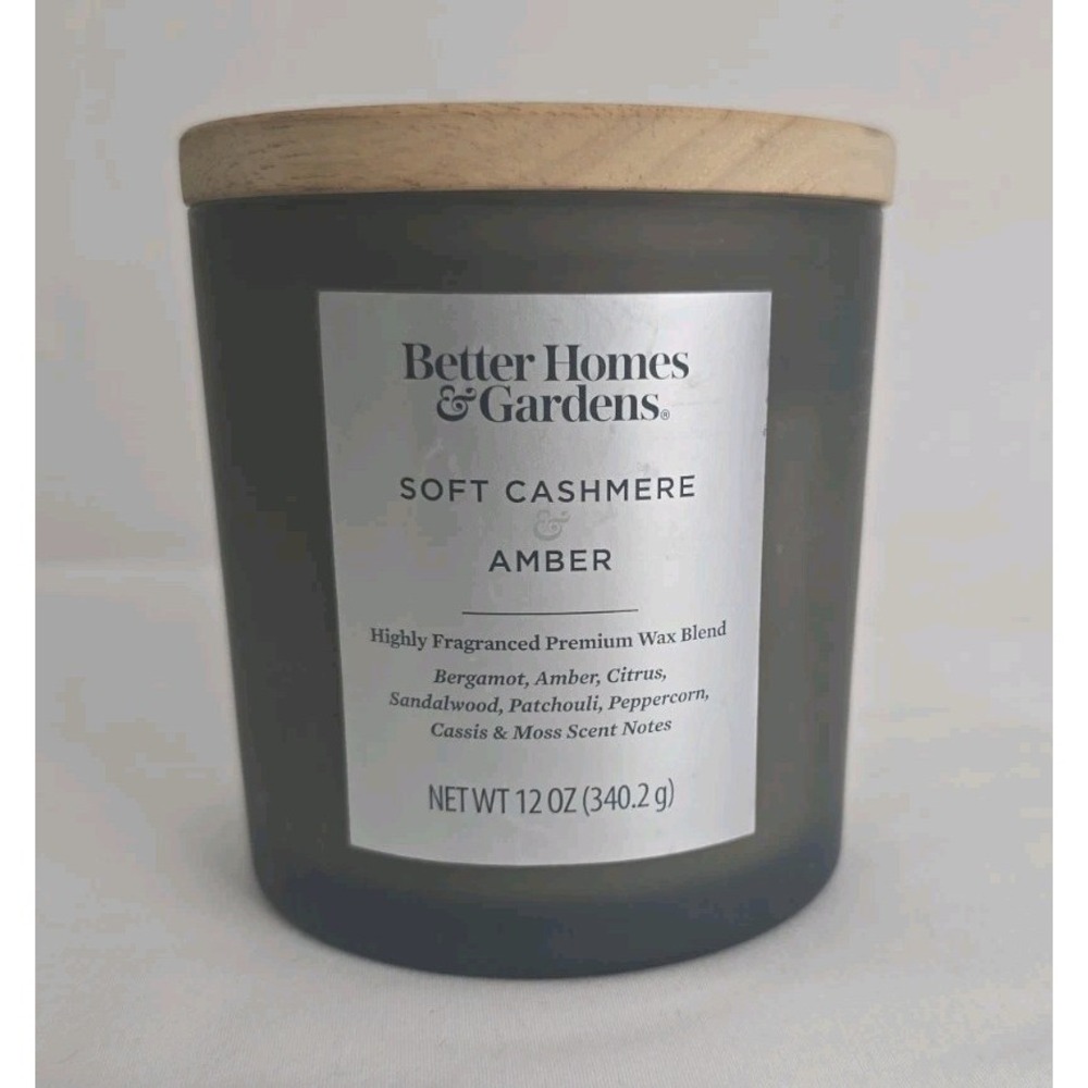 Better Homes & Gardens "Soft‎ Cashmere & Amber" 2-Wick Candle 12oz